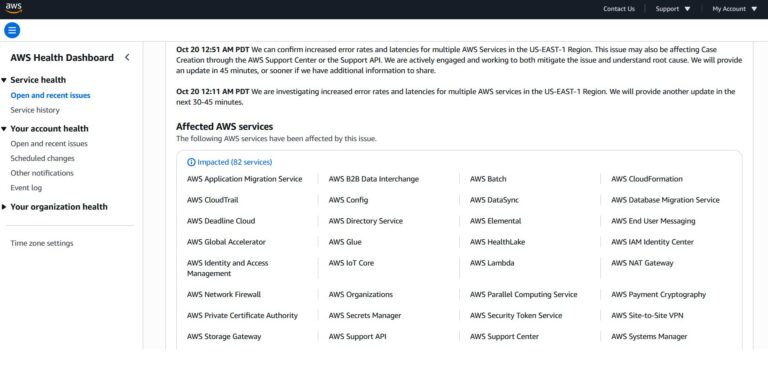 DEVELOPING STORY | AWS outage impacts over 80 Amazon apps and services ...