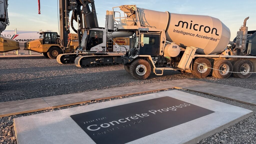 Micron begins vertical construction at Clay fab ahead of schedule