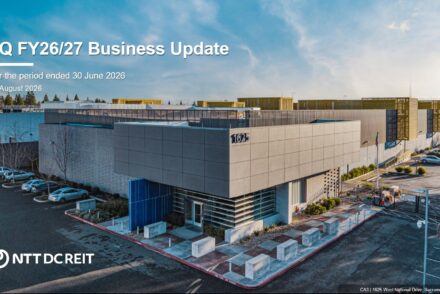 NTT DC REIT Q1 results show property occupancy improvement