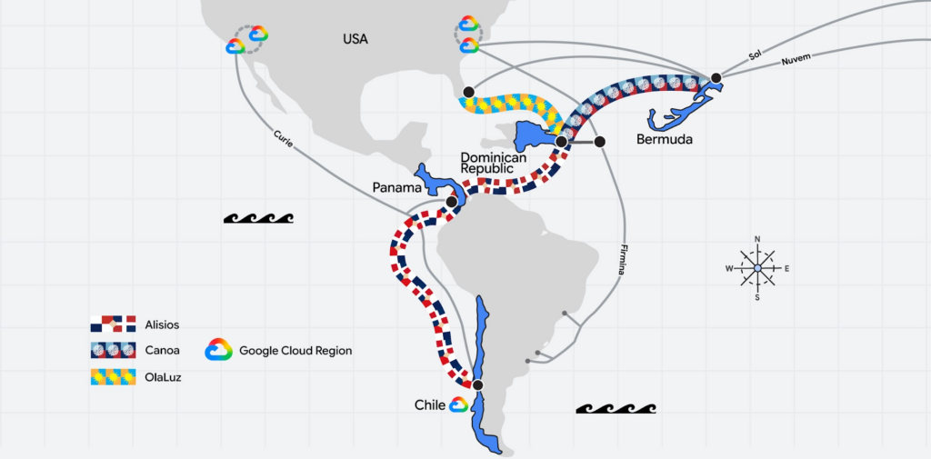 Google expands Americas Connect with three new subsea cable systems