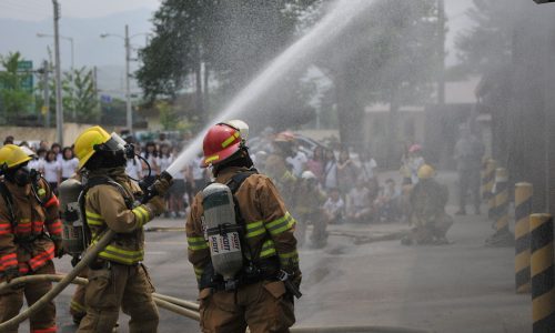 Representational Image of Fire Fighters |  Public domain photograph from defenseimagery.mil via Wikimedia Commons