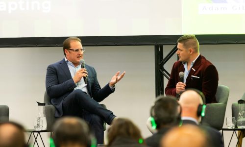 Jeremy Deutsch (above, left) with Adam Gibson (above, right)