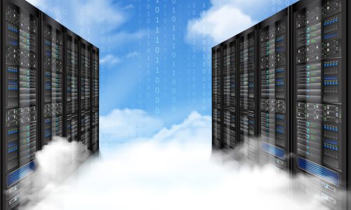 Cloud Storage Realistic Composition