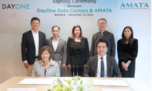 Signing of the CTP Expansion Agreement between DayOne and Amata

Seated: Jamie Khoo, CEO, DayOne Data Centers (left); Osamu Sudo, Acting Chief Marketing Officer, Amata Corporation (right).

Standing (from left): William Huang, Chairman, DayOne Data Centers; Thanawat Aroonpun, Executive Director, Digital and Innovation Technology Division, Eastern Economic Corridor (EEC); Nalinee Kanchanamai, Deputy Governor, Industrial Estate Authority of Thailand (IEAT); Vikrom Kromadit, Chairman, Amata Corporation; Apawadee Mungmee, Chinese Desk Team Lead, Thailand Board of Investment (BOI).