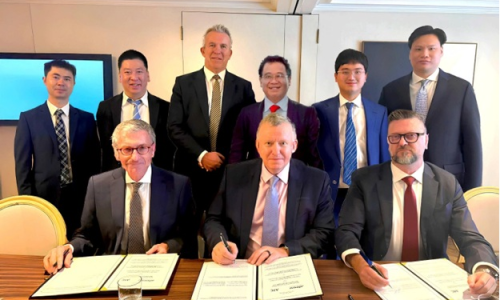 Representatives of KBC, AIC and VietinBank at the signing ceremony of the MOU. Photo by: KBC